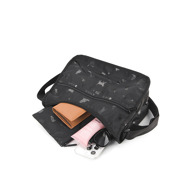 LeSportsac Unisex Classic Hobo In Black Cats - 43367135543598