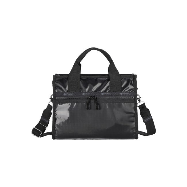 Large E/W Th Tote In Black Shine - 45055193710894