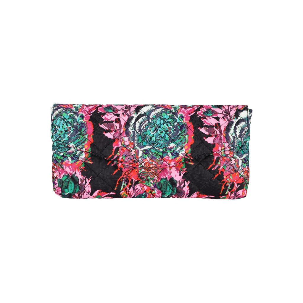 Medium Flap Clutch In Ll Pink Flwr Clutch - 42071650369838