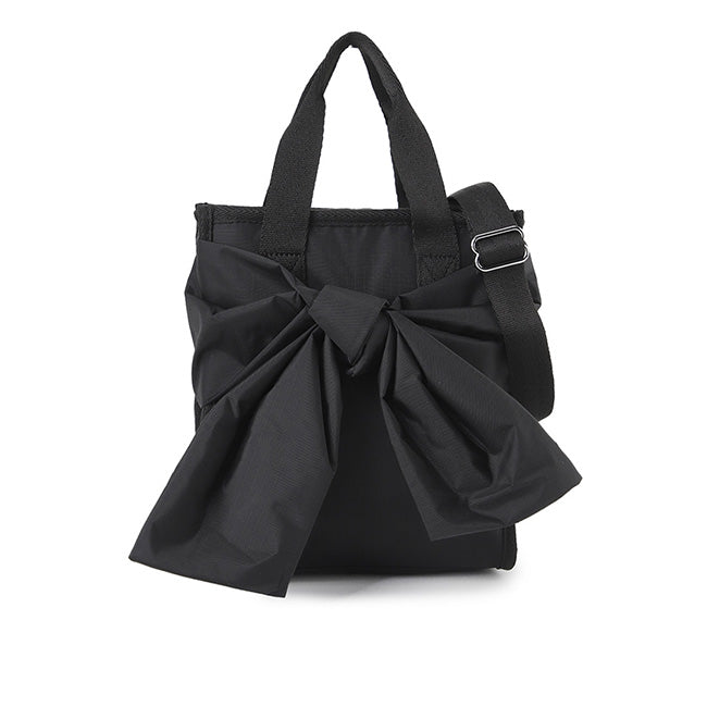 Bow Mini N/S Tote In Black Bows - 46321336418606