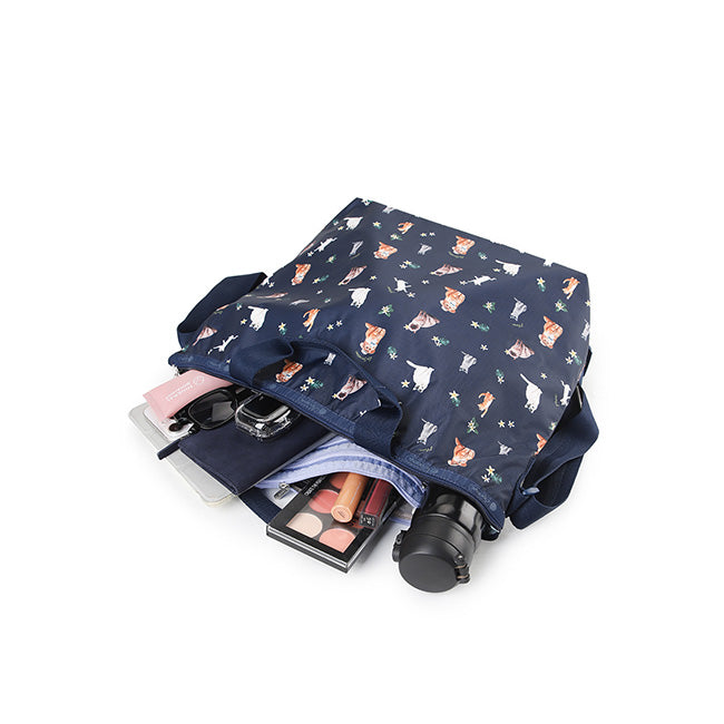 Deluxe Easy Carry Tote In Tropical Meow Cat - 45428950663470
