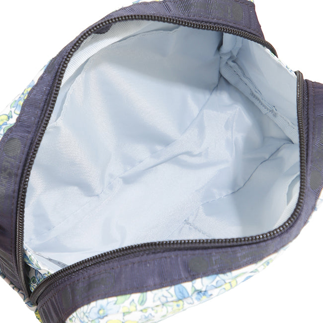Rectangular Cosmetic In Tapestry Flower Blue - 45586099896622