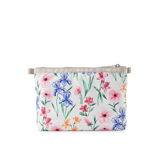 Cosmetic Clutch In Watercolor Botanical - 46321348837678