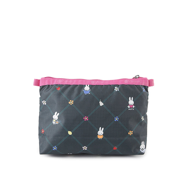 Cosmetic Clutch In Miffy Orchard Green/Pink - 46321352180014