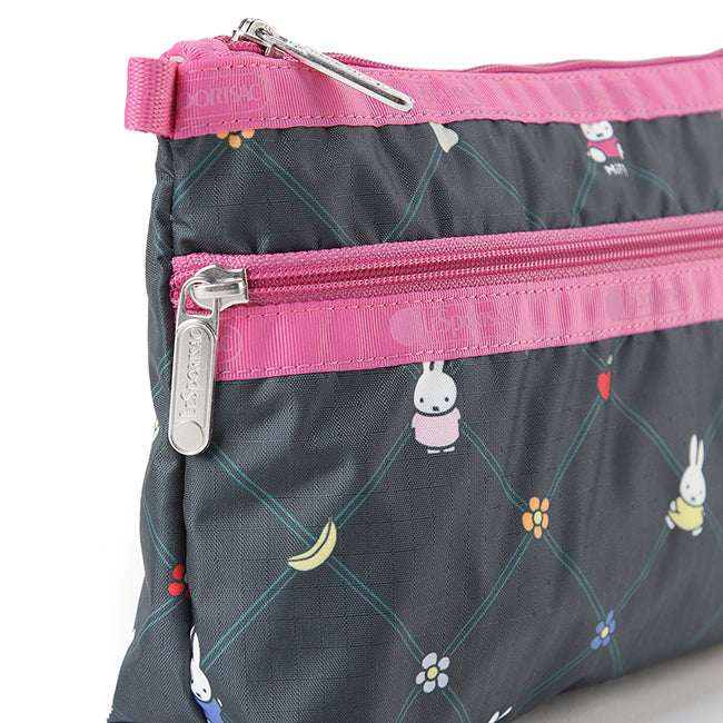 Cosmetic Clutch In Miffy Orchard Green/Pink - 46321352212782