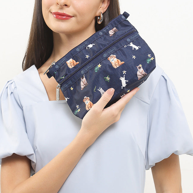 Cosmetic Clutch In Tropical Meow Cat - 45450046439726