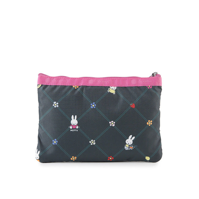 3-Zip Cosmetic In Miffy Orchard Green/Pink - 46321353687342