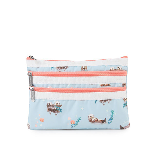 3-Zip Cosmetic In Floating Sea Otters - 45450210574638