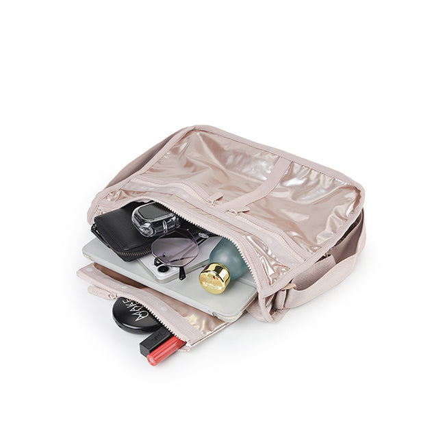 Deluxe Everyday Bag In Rose Gold Shine - 45586652332334