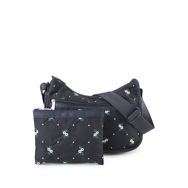 Classic Hobo In Floral Lattice Emb - 46321355948334