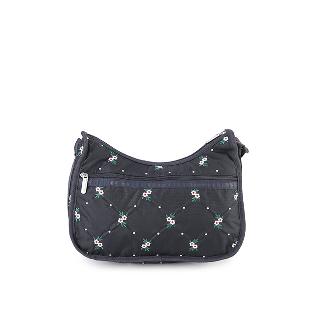 Classic Hobo In Floral Lattice Emb - 46321356046638