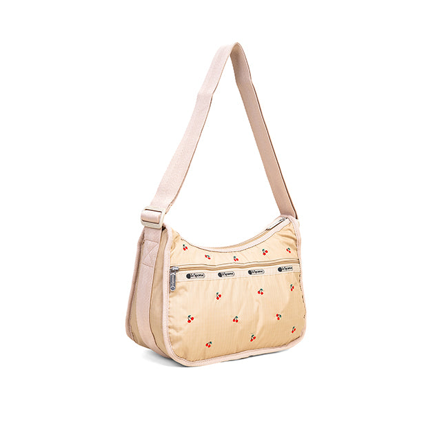 Classic Hobo In Cherry Embroidery - 46321377149230