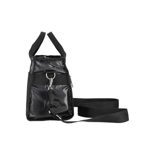 Large E/W Th Tote In Black Shine - 45055193809198