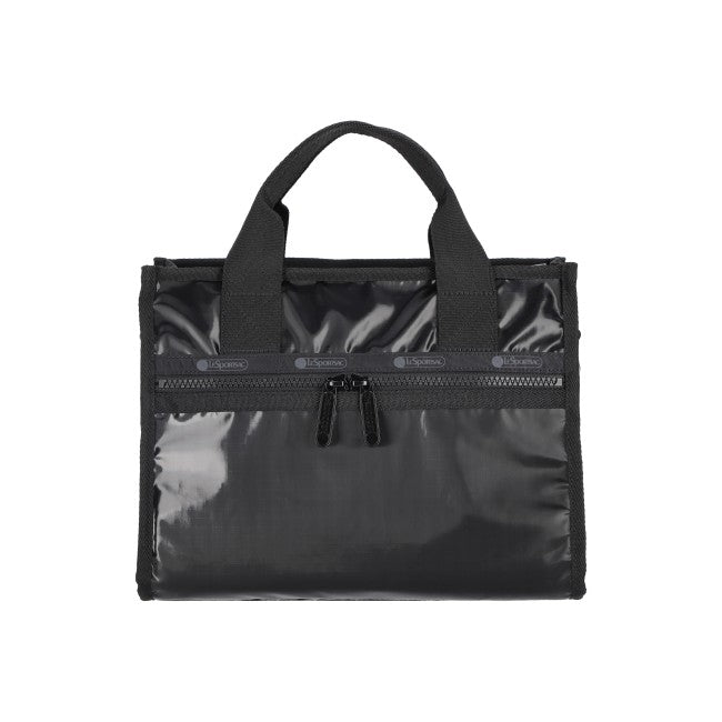 Large E/W Th Tote In Black Shine - 45055193841966