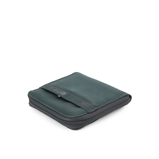 Compact Zip Wallet In Midnight Green - 42088571961646