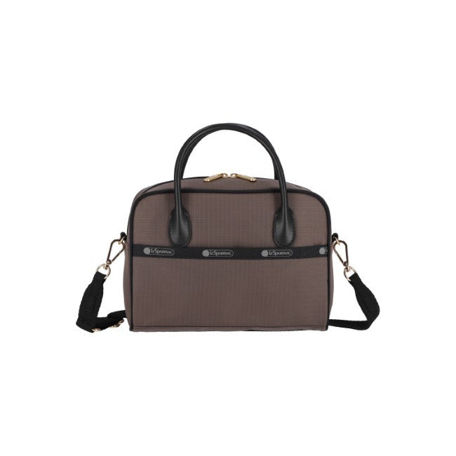 LeSportsac Unisex Square Th Crossbody In Uptown Dark Choco/Blk - 42627909583150
