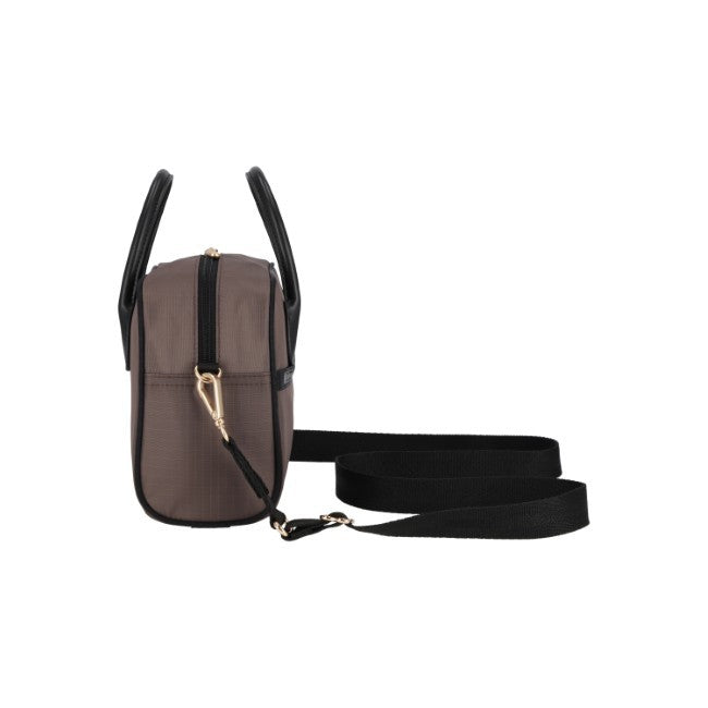 LeSportsac Unisex Square Th Crossbody In Uptown Dark Choco/Blk - 42627909681454