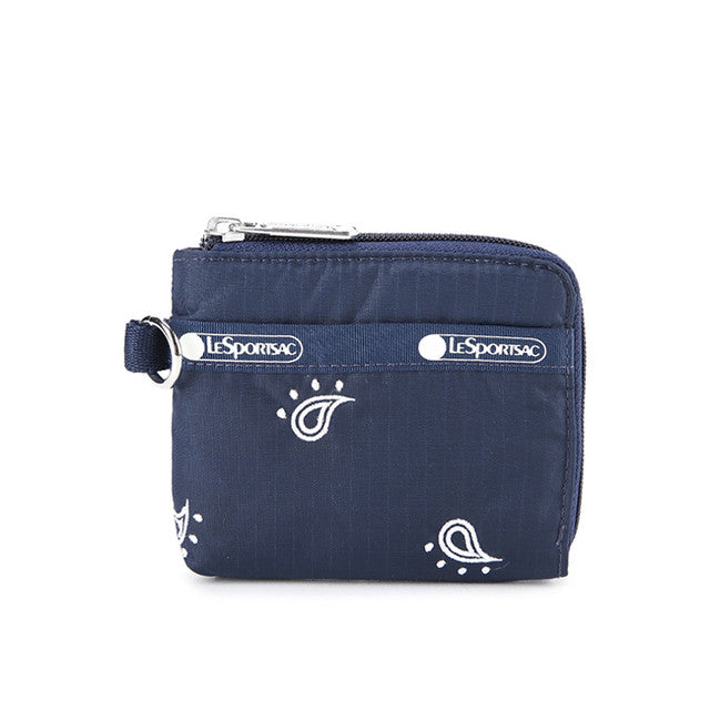 Slim Wallet In Navy Bandana Emb - 42071648600366