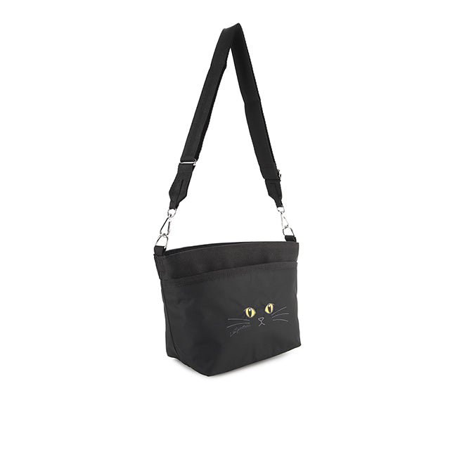 LeSportsac Unisex Small Bucket Bag In Black Cats Embroidery - 43366687506734