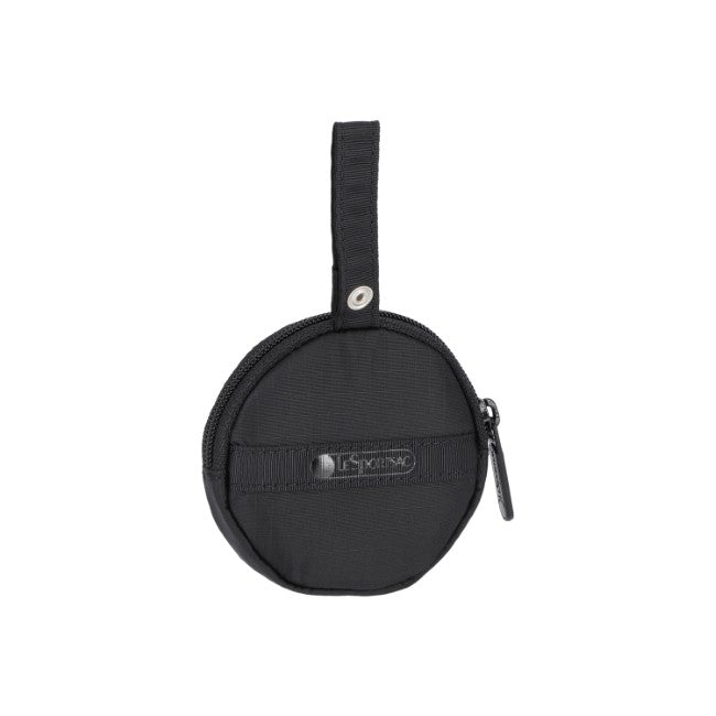 LeSportsac Unisex Mini Round Charm In Black Cats Embroidery - 42627910172974