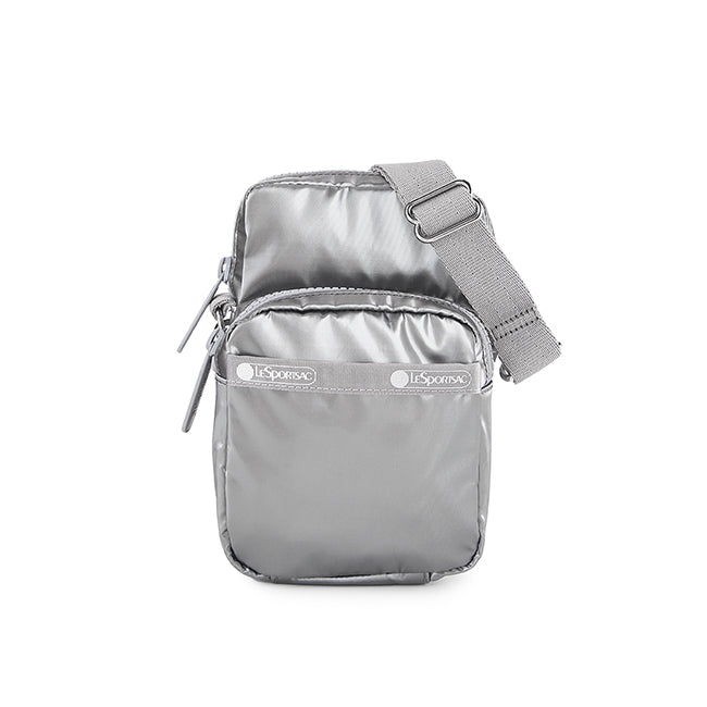 Mini Phone Bag In Gunmetal Gray Shine - 42088572191022