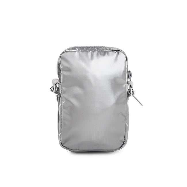 Mini Phone Bag In Gunmetal Gray Shine - 42088572256558