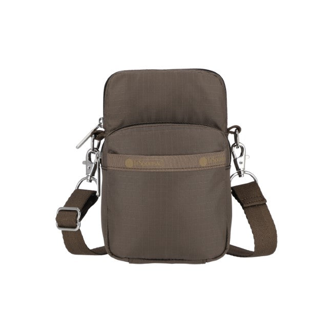 LeSportsac Unisex Mini Phone Bag In Dark Chocolate - 42627911352622