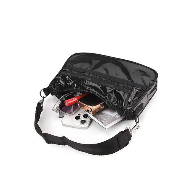 Sm Conv Shoulder In Black Shine - 42088573862190