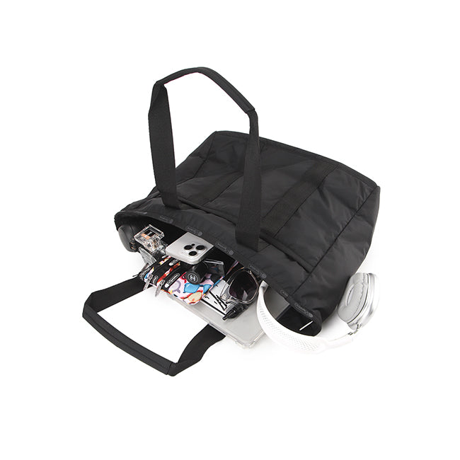 Classic Zip Tote In Recycled Black - 42129370579246