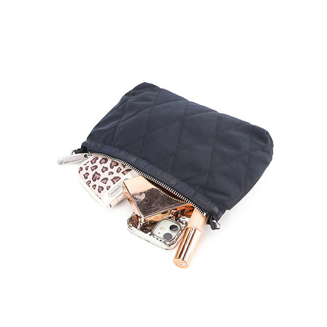Quilt Clutch In Navy Blue Quilt - 42071633101102