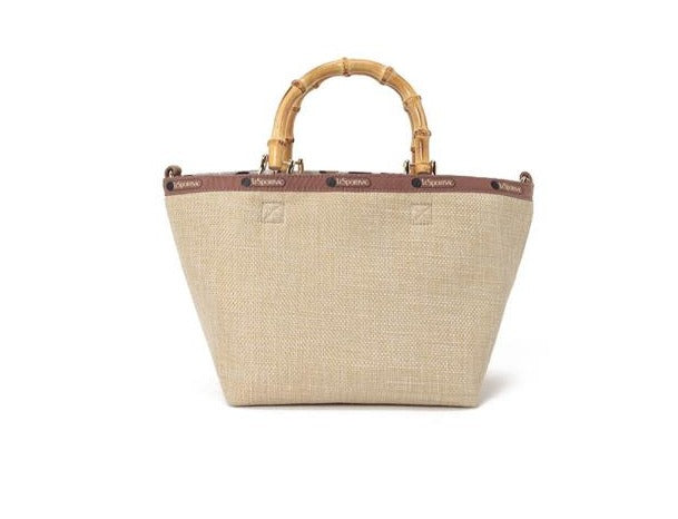 Sm Bamboo Raffia Tote In Raffia Natural - 42071613309230