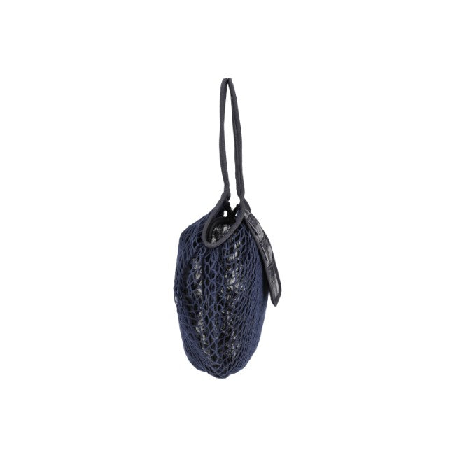 Med Net Tote Bag In Fish Net Black Foil - 42466268447022