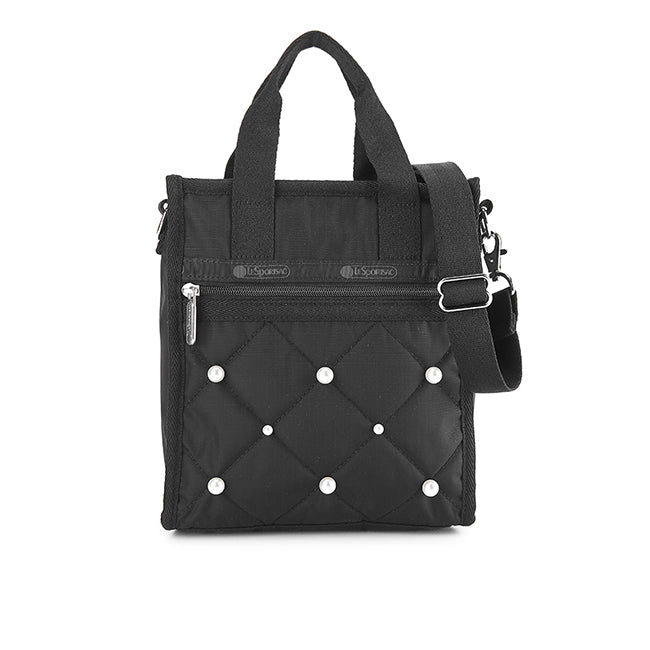 Mini N/S Tote W/ Pearls In Midnight Pearl - 42424518705454
