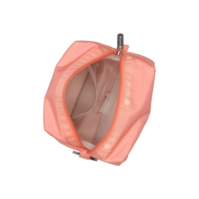 Small Zip Pouch In Coral Punch - 45055202918702