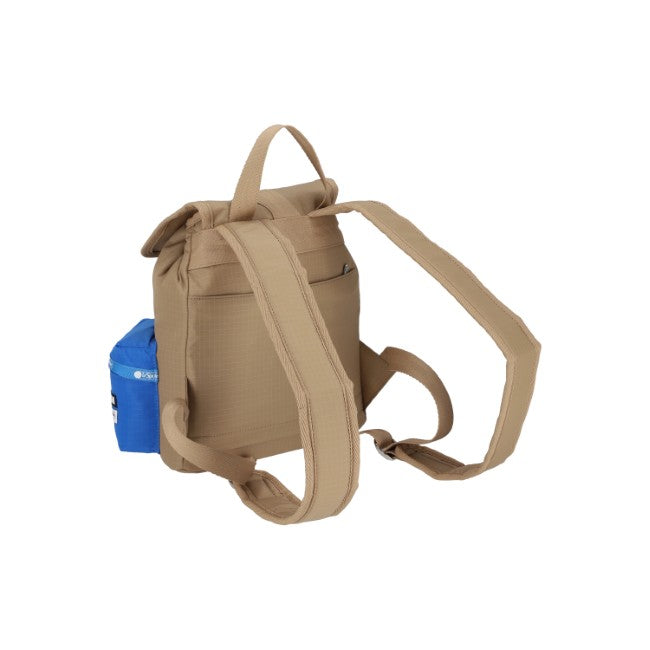 Msgm Voyager Backpack In Voyager Khaki/Blue - 45618343215406