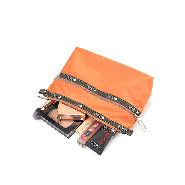 Essential 2 Zip Pouch In Pw Flame Orange C1 - 42385205985582