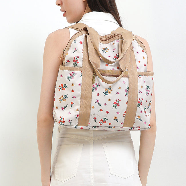 LeSportsac Unisex Double Trouble Backpack In Dainty Garden - 43367104348462