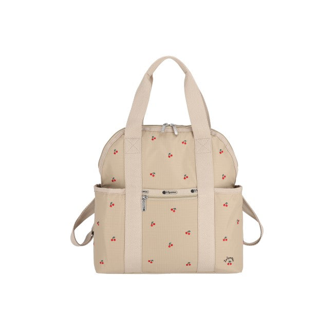 Double Trouble Backpack In Cherry Embroidery - 45055206129966