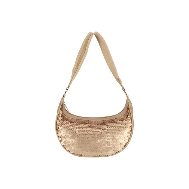 LeSportsac Unisex Sequin Small Hobo In Matte Champagne Sequin - 42627923869998