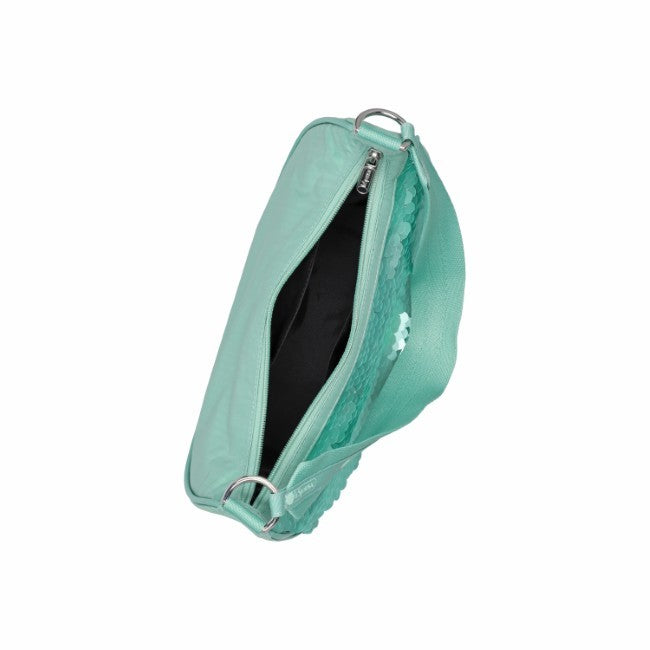 LeSportsac Unisex Sequin Small Hobo In Matte Mermaid Grn Sequin - 42627924066606