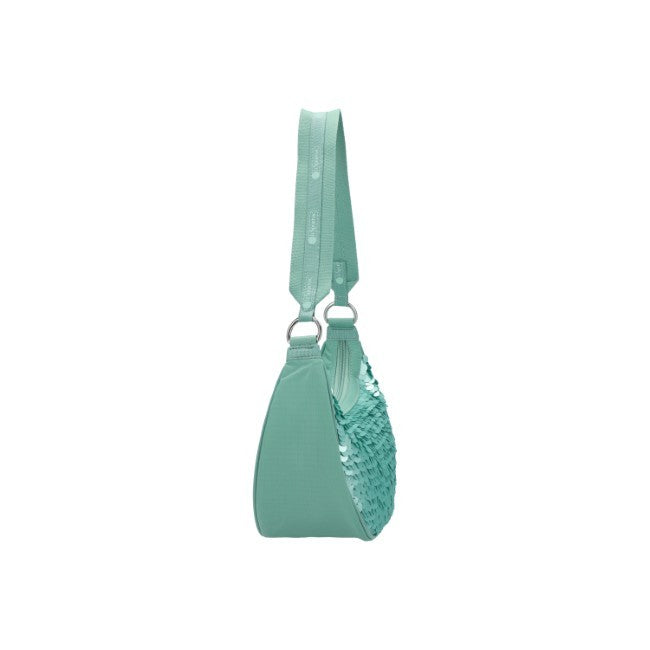 LeSportsac Unisex Sequin Small Hobo In Matte Mermaid Grn Sequin - 42627924099374