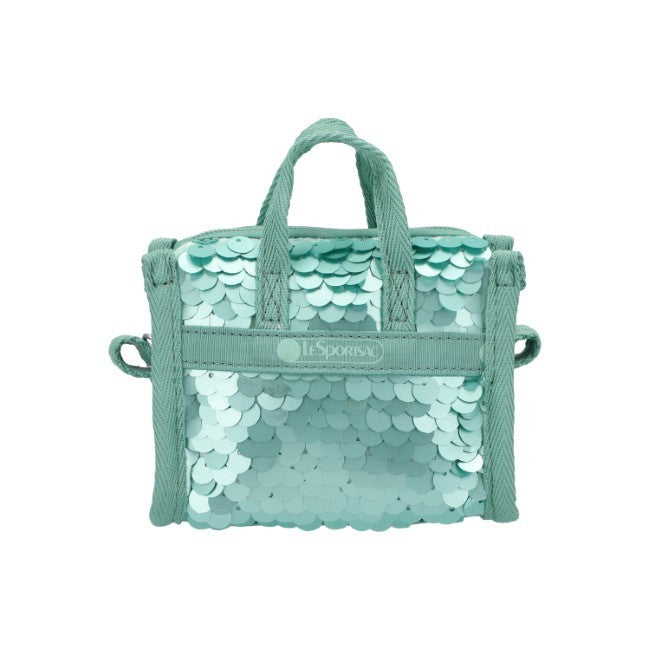 LeSportsac Unisex Sequin Micro Bag In Matte Mermaid Grn Sequin - 42627924951342