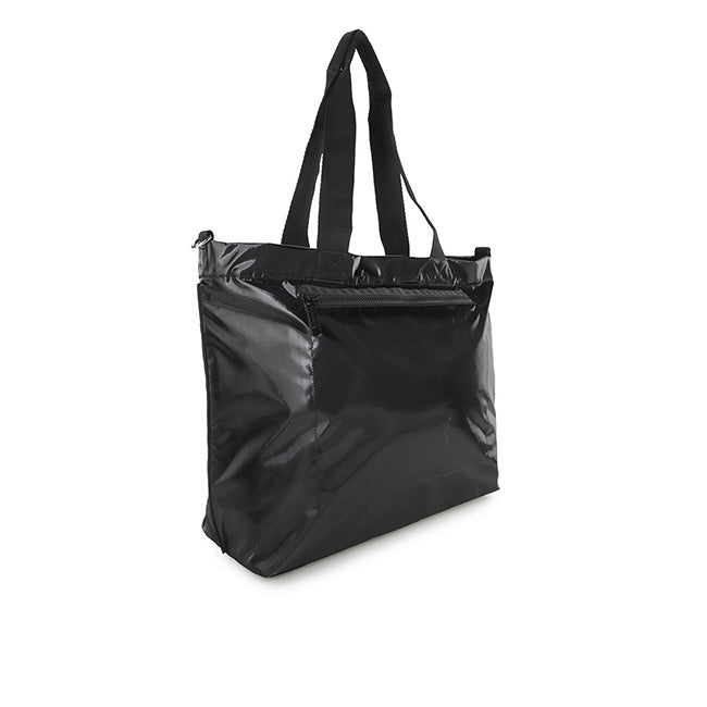 LeSportsac Unisex Carryall Zip Tote In Black Shine - 43367108215086