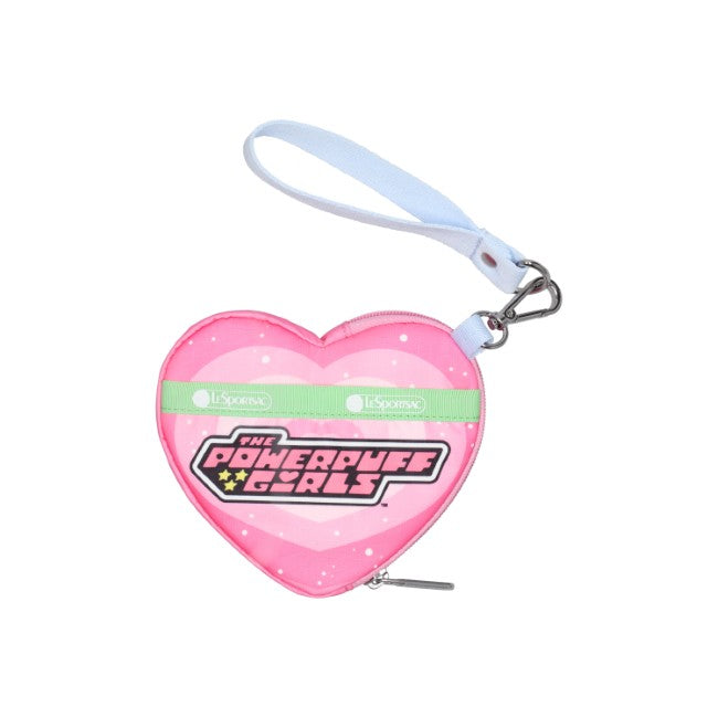 LeSportsac Unisex Pouch Heart Wristlet In Ppg Pink Heart - 44842209116462