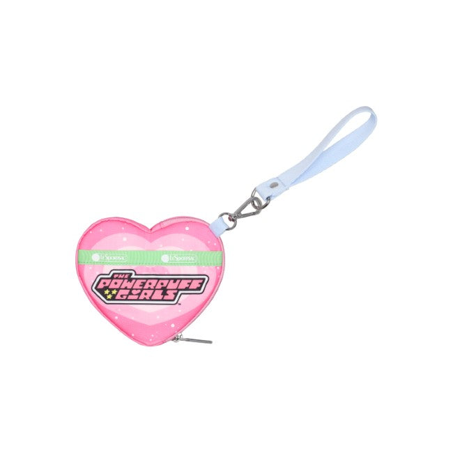 LeSportsac Unisex Pouch Heart Wristlet In Ppg Pink Heart - 44842209247534