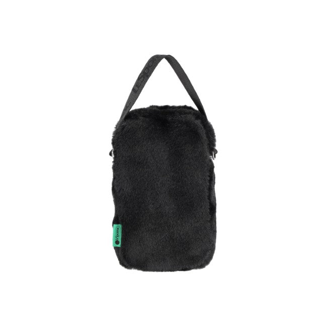 LeSportsac Unisex Bags Fur Mini Phone Crossbody In Black Fluffy Fur - 44039259980078