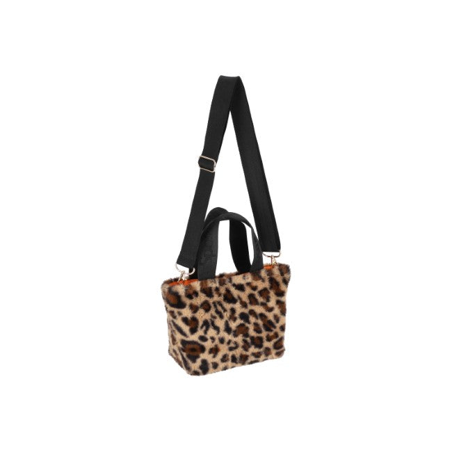 LeSportsac Unisex Bags Fur E/W Tote In Leopard Fluffy Fur - 44039267254574
