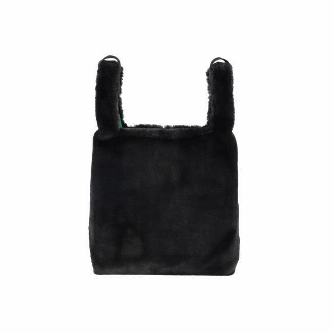 LeSportsac Unisex Bags Fur Shoulder Tote In Black Fluffy Fur - 44039268335918