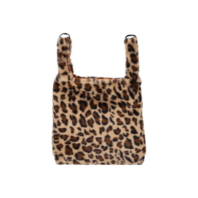 LeSportsac Unisex Bags Fur Shoulder Tote In Leopard Fluffy Fur - 44039268892974