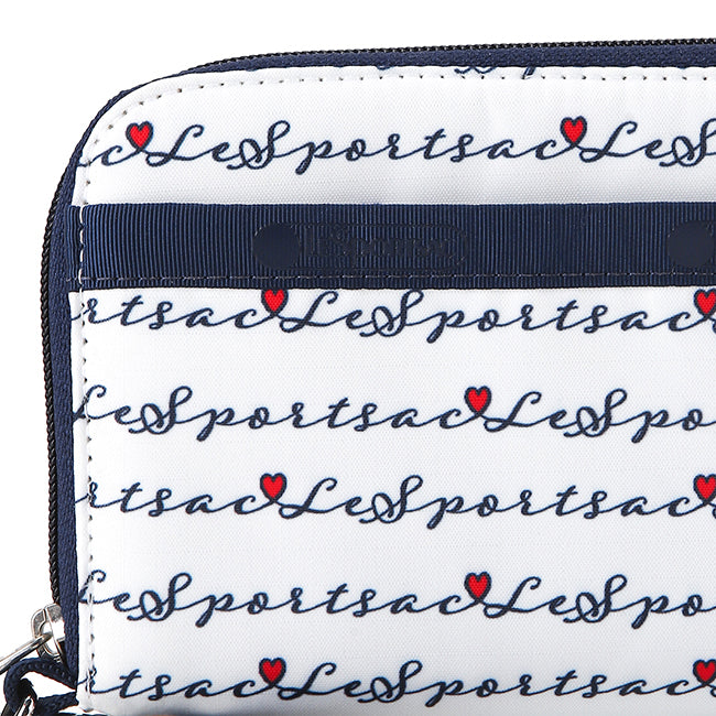 Tech Wallet Wristlet In Marine Logo Border - 42385209229614